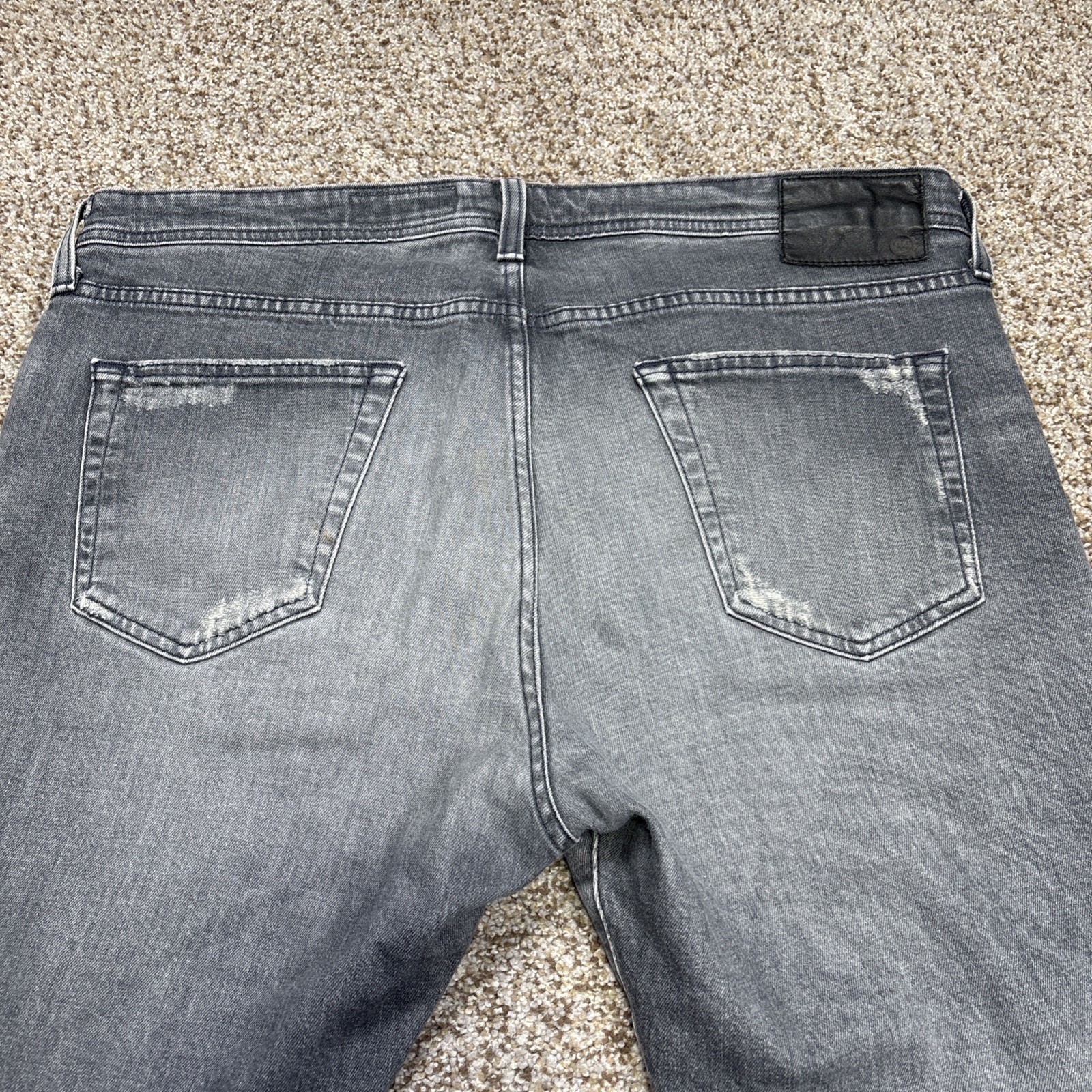 AG Adriano Goldschmied Jeans Mens 38 The Tellis Modern Slim Gray Fits 40 X 33 - View 15