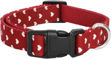 Dog Collar, Cute Cotton Dog Collars Adjustable Soft Girl Dog Collars for Small M