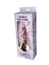 Heatless Hair Curler Set with Satin Rod, 2 Scrunchies, and Claw Clip Purple