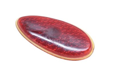 K-D Triflex 273 Red Glass Taillight 2-1/4'' x 4-5/8'' Lens NOS