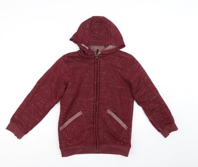 TU Mädchen lila Pullover mit durchgehendem Reißverschluss Größe 11 Jahre