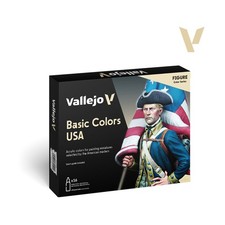Vallejo Model Color Paint Model Color Basic Colors USA Set New
