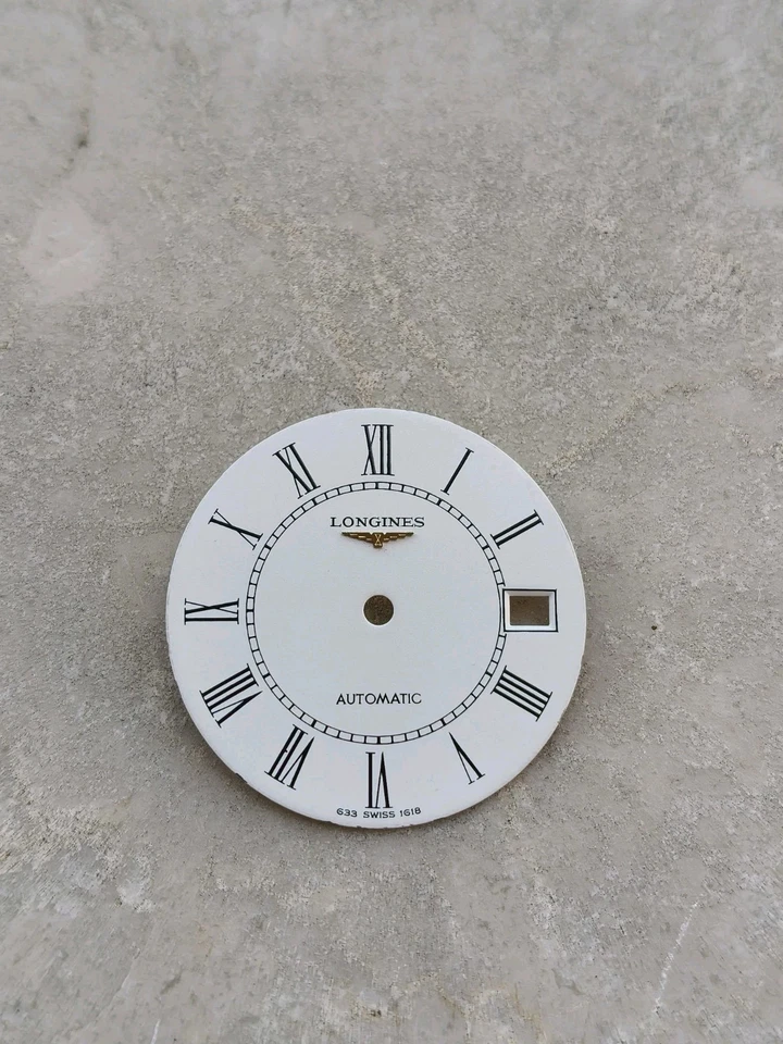 70s LONGINES AUTOMATIC Cal. L.633 WATCH ORIGINAL DIAL QUADRANTE UHREN 28mm - Immagine 2 di 4