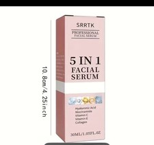 5 In 1 Facial Serum Hyaluronic Acid Vitamin C Niacinamide Anti Aging Skin Care