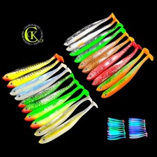 20x Gummifisch 13cm UV Stint Kauli Uklei Ukel...