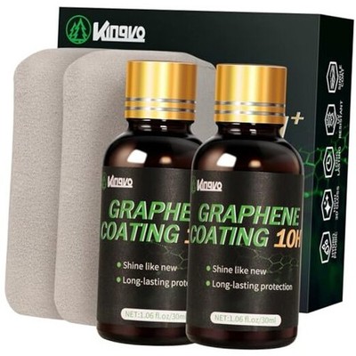 10H Ceramic Coating for Cars, Advanced Graphene Ceramic 1 Fl Oz (Pack of 2)