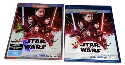 Star Wars The Last Jedi w/Slipcover Blu-ray Digital Multi-Screen Edition New