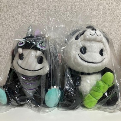 BIGO LIVE Panda GO-chan & Year of the Dragon Anniversary Plush Set of 2 Rare