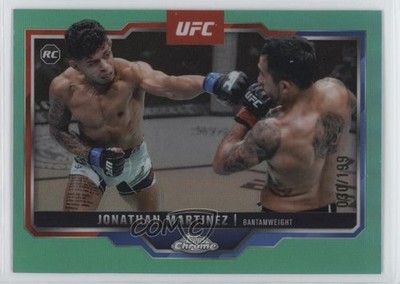 2025 Topps Chrome UFC Aqua Refractor 30/199 Jonathan Martinez #80 Rookie RC 0zz3