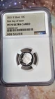 2021 s ROOSEVELT .999 Fine Silver Dime (Proof 70 U Cam) NGC First day issue