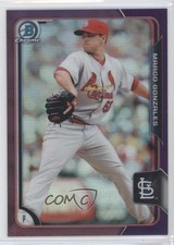 2015 Bowman Chrome Prospects Purple Refractor 38/250 Marco Gonzales #BCP14 fm0