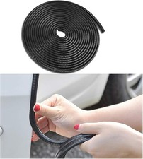 Car Door Edge Guards, 16Ft U-Shape Rubber Seal Trim for Weather P Color: Black