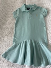 RALPH LAUREN GIRLS DRESS SIZE 4 GREEN