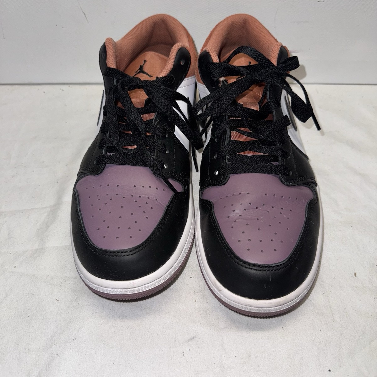 Men's Nike Air Jordan 1 Low SE White Black Sky J Orange Men's Nike Air Jordan 1 Low SE White Black Sky J Orange