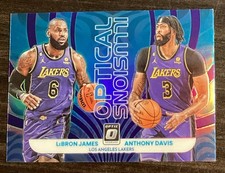 2022-23 Donruss Optic Optical Illusions LeBron James Anthony Davis Holo Prizm #3