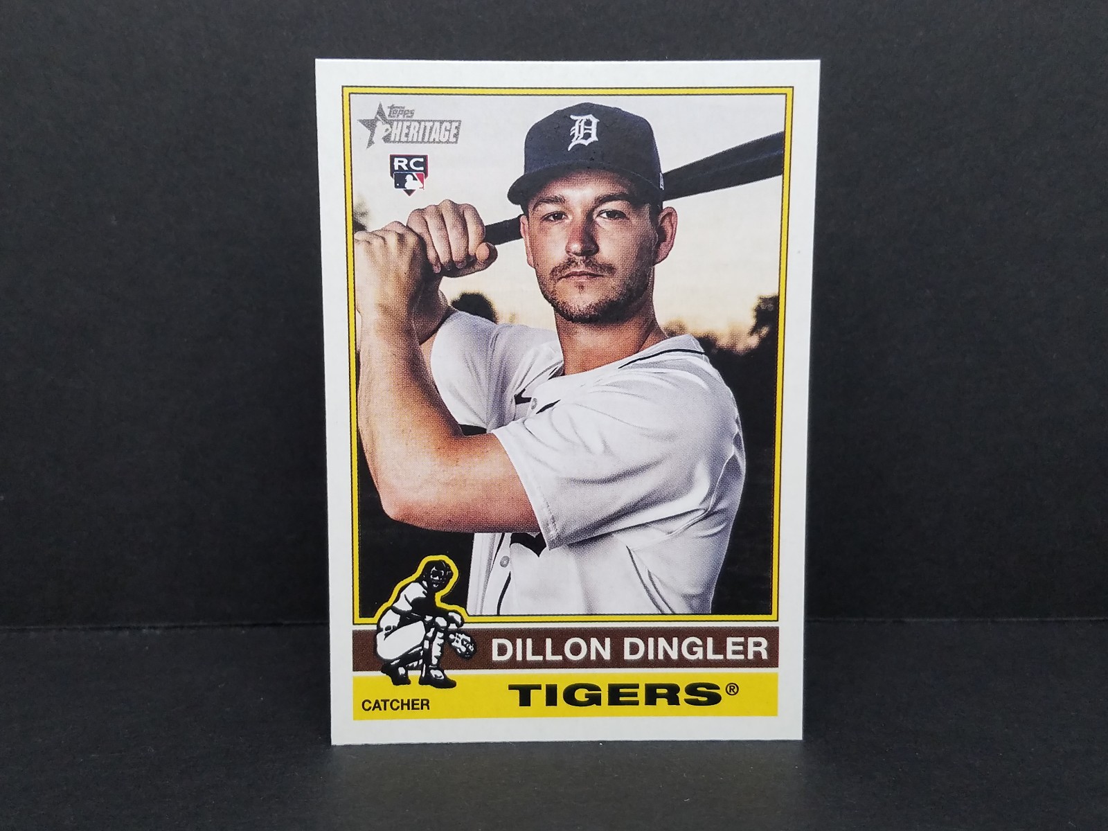 2025 Topps Heritage #130 Dillon Dingler, Detroit Tigers (RC) - Base Rookie Card