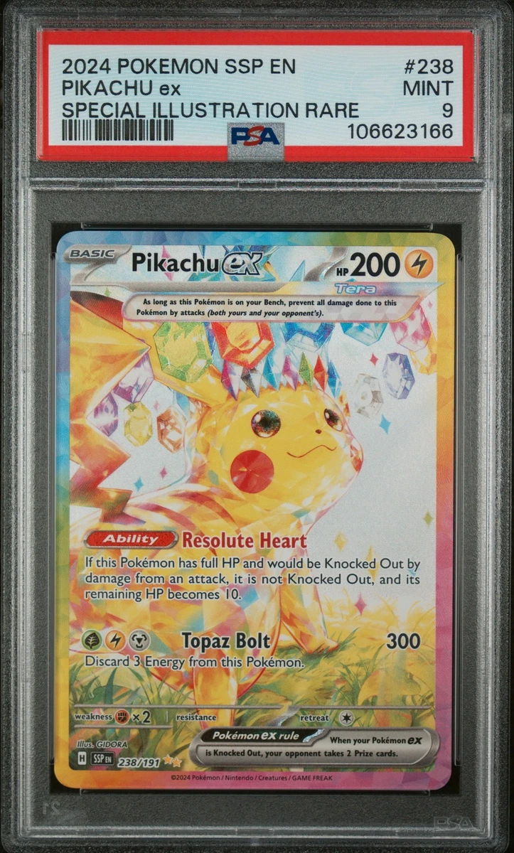 Pikachu Pokémon TCG Grade 9 Rare Individual Collectible Card Game