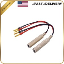 Professional 2-Pack 1/4 Inch TS to Banana Plug Speaker Cables for Superior Au...