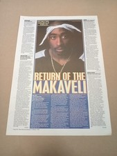 Tupac Shakur - album reviews - music promo advert  Scrapbook mini poster rap 