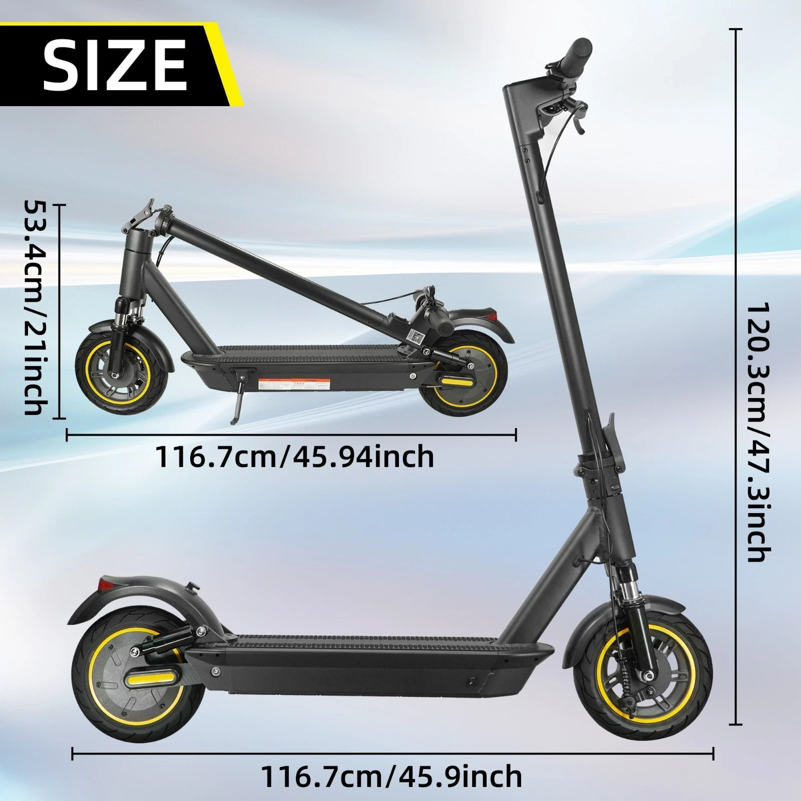WQ W4 Max 10'' Monopattino Elettrico 350W 48V 13Ah Scooter Elettrico Fuoristrada Scooter Elettrico 33km/h IT foto 5