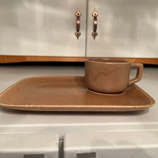 McCoy Snack Set. Cup & Plate. 11x8 1/2. Cup 4x2/12.