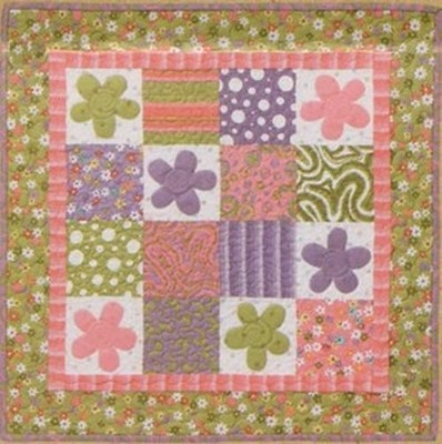 Cotton Way Table Topper of the Month PATTERN ~ JUNE Blocks and Flowers