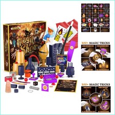 Magic Kit,300 Magic Tricks,Kids Age 6-8 8-10 10-12, Magic Set Magician Toy