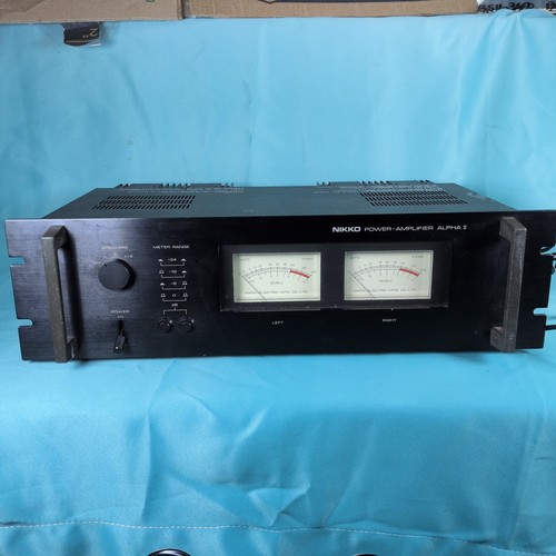 Nikko Alpha II Stereo Power Amplifier 120W Japan Hi-Fi tested working 