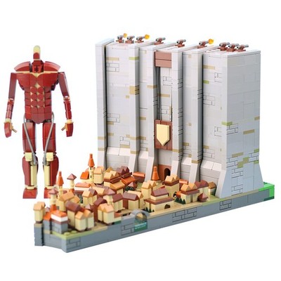 The Wall Giant Scene Model Building Blocks TV Shows MOC Collection Bricks Toys