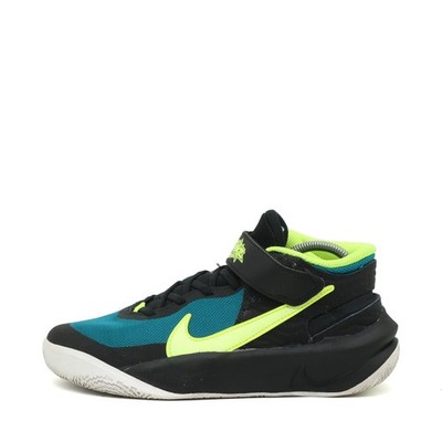 Nike Damen Elevate 3 Sneaker Blau/Schwarz/Neongelb Renew Basketballschuhe EU 38