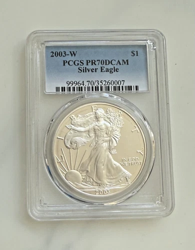 2003 W American Eagle Proof Fine Silver 1oz. Dollar PCGS PR70 DCAM