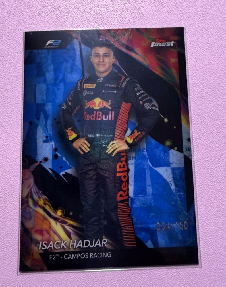 2024 Topps Finest Formula 1 F1 Isack Hadjar Uncommon Blue 45/150  #141 Portrait