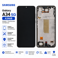 Samsung Galaxy A34 5G A346B Display Touchscreen Rahmen Schwarz Service Pack