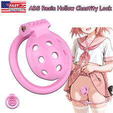 Male Hollow Chastity Cage Ventilate soft Resin Penis Restraint gear Lock Devices