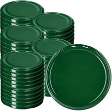 40 x Green Jar Lid Twist Off 63/4 &ndash; Glass Jar Cap for Preserves, Pickles, Honey