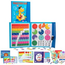 Magnetic Fraction Learning Math Toy Montessori Toy for Kids Teacher Supplies