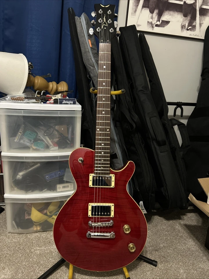 2003 Dean Evo Flame Maple Top Red With Gig Bag KOREA - Image 2 of 4