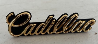 OEM Cadillac Deville Seville Brougham Eldorado Fleetwood Gold Grille Emblem 