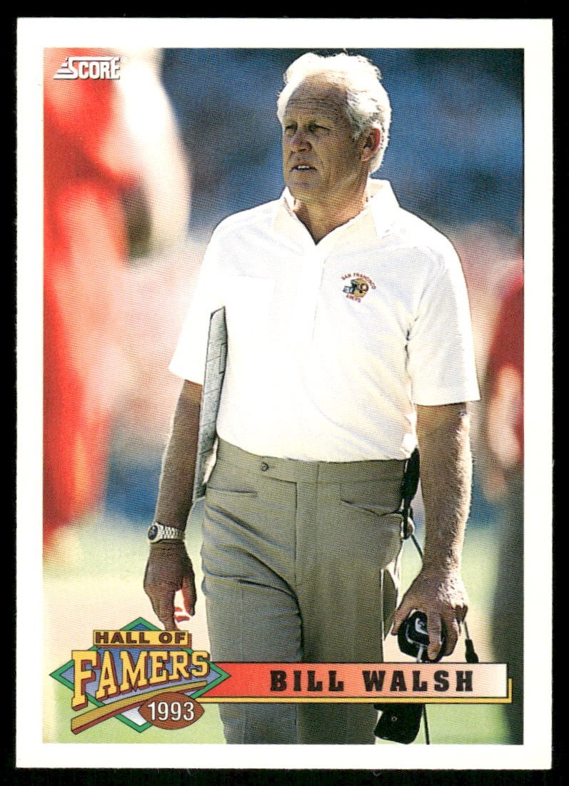 1993 Score #436 Bill Walsh San Francisco 49ers football card