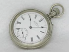 ANTIQUE 14S WALTHAM OPEN FACE BOND ST. POCKET WATCH IN SILVEROID CASE, RUNNING!