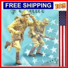 Diecast 1/35 Scale Resin Soldier Model Kit Soviet Infantry Prague Danube Acti...