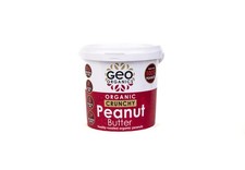 Geo Organics Crunchy Peanut Butter 1kg | 100% Peanuts | Organic | Vegan