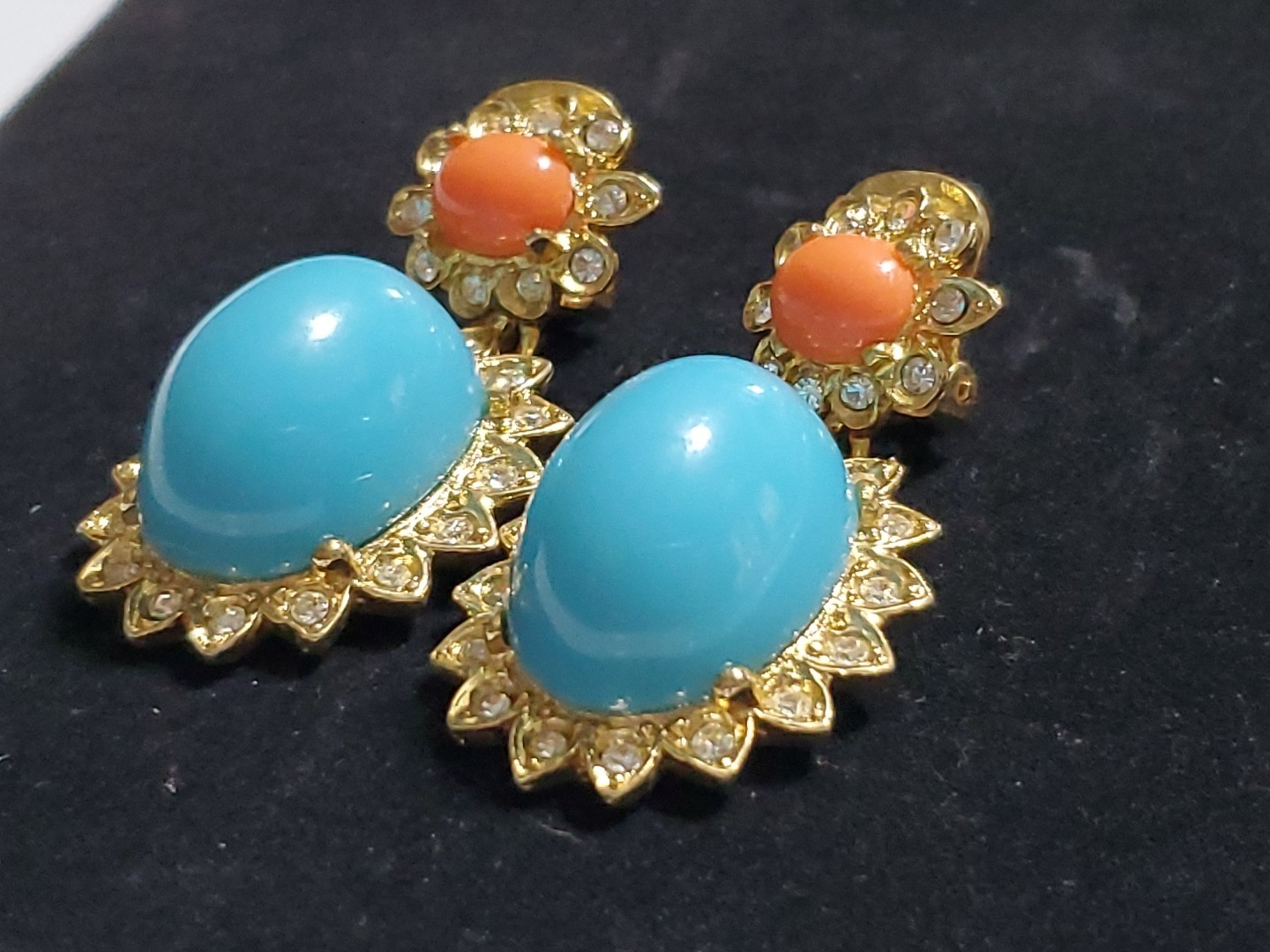 VINTAGE SIGNED KJL KENNETH JAY LANE FAUX TURQUOIS… - image 5