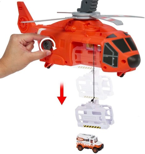 Matchbox Emergency Helicopter Vehicle & Game Set, Large 16" Helicopter...  - Picture 7 of 10