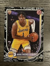 2025-26 Topps Bowman Basketball Adou Thiero Black Pattern RC SP Lakers 6/10 🔥🔥