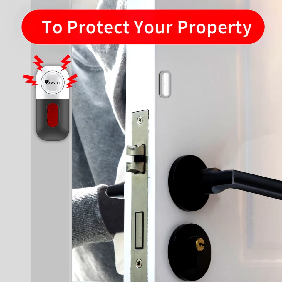 2-Pack Security Alarm System with Wireless Sensors for Windows and Doors - Image 2 of 4