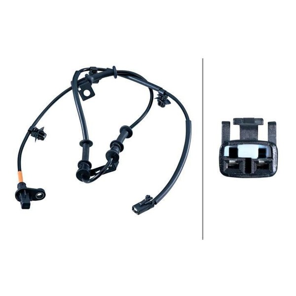 Sensor Raddrehzahl 2-Polig Hallsensor 1.075 Mm Kabel Hella FüR U.A. Hyundai I30-image