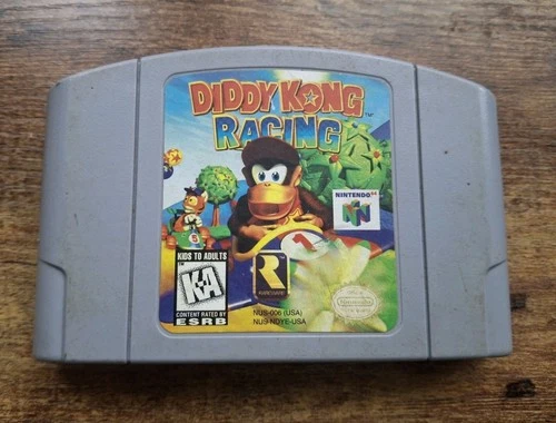 Authentic Diddy Kong Racing 64 (Nintendo 64 1997) N64 Game Cartridge Only, Works