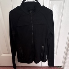 Fabletics Womens Black Track Jacket Size S Fu...