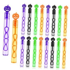 36 Pack Halloween Bubble Wands for Kids Bulk, Pumpkin Mini Bubbles Party